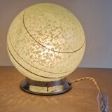 Clichy glass table lamp with golden edges