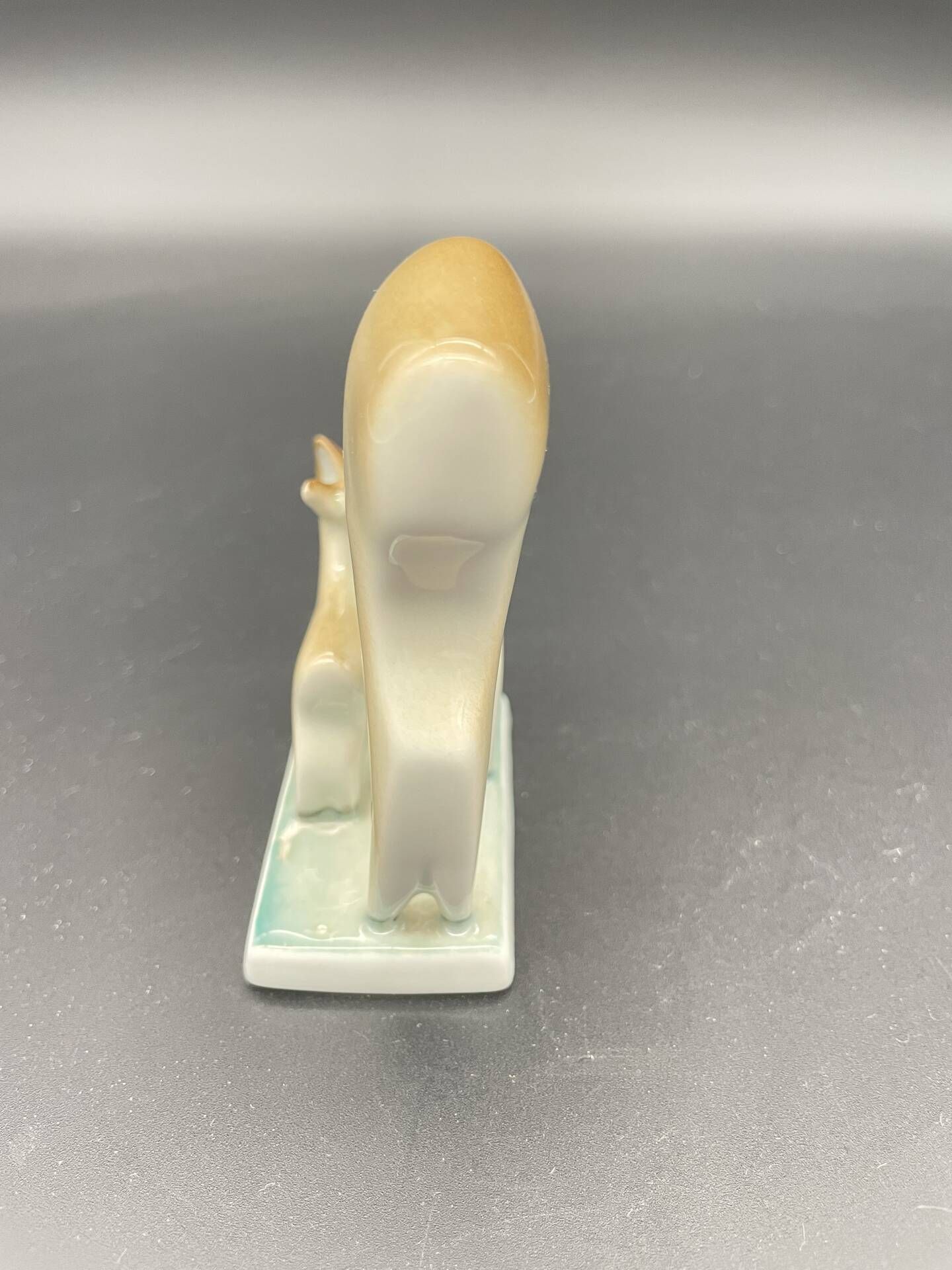 Doe and her fawn in Zsolnay porcelain Pécs – Vintage Hungarian years