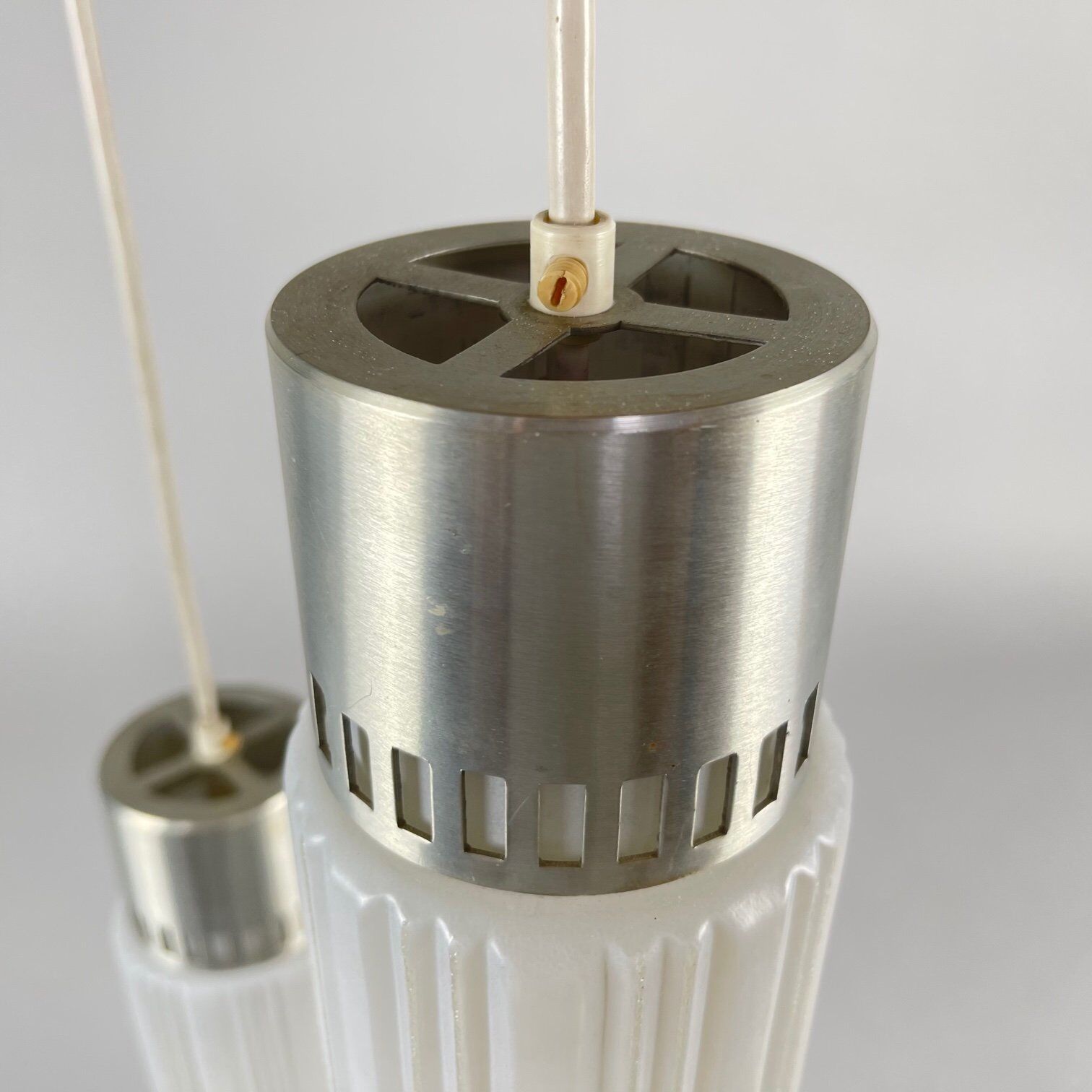 Mid Century Long Chandelier, Czechoslovakia, 1970's