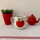 Vintage porcelain apple pitcher 1L