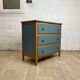 Vintage chest of drawers 3 drawers in restored wood with Liberon paint