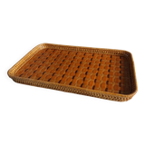 Wicker rattan tray