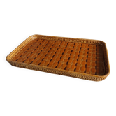 Wicker rattan tray