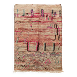 Berber rug Boujaad mottled with colorful patterns 264x157cm