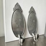 Art Deco Pair of Wall Candle holders Sconces by Svenskt Tenn Josef Fra