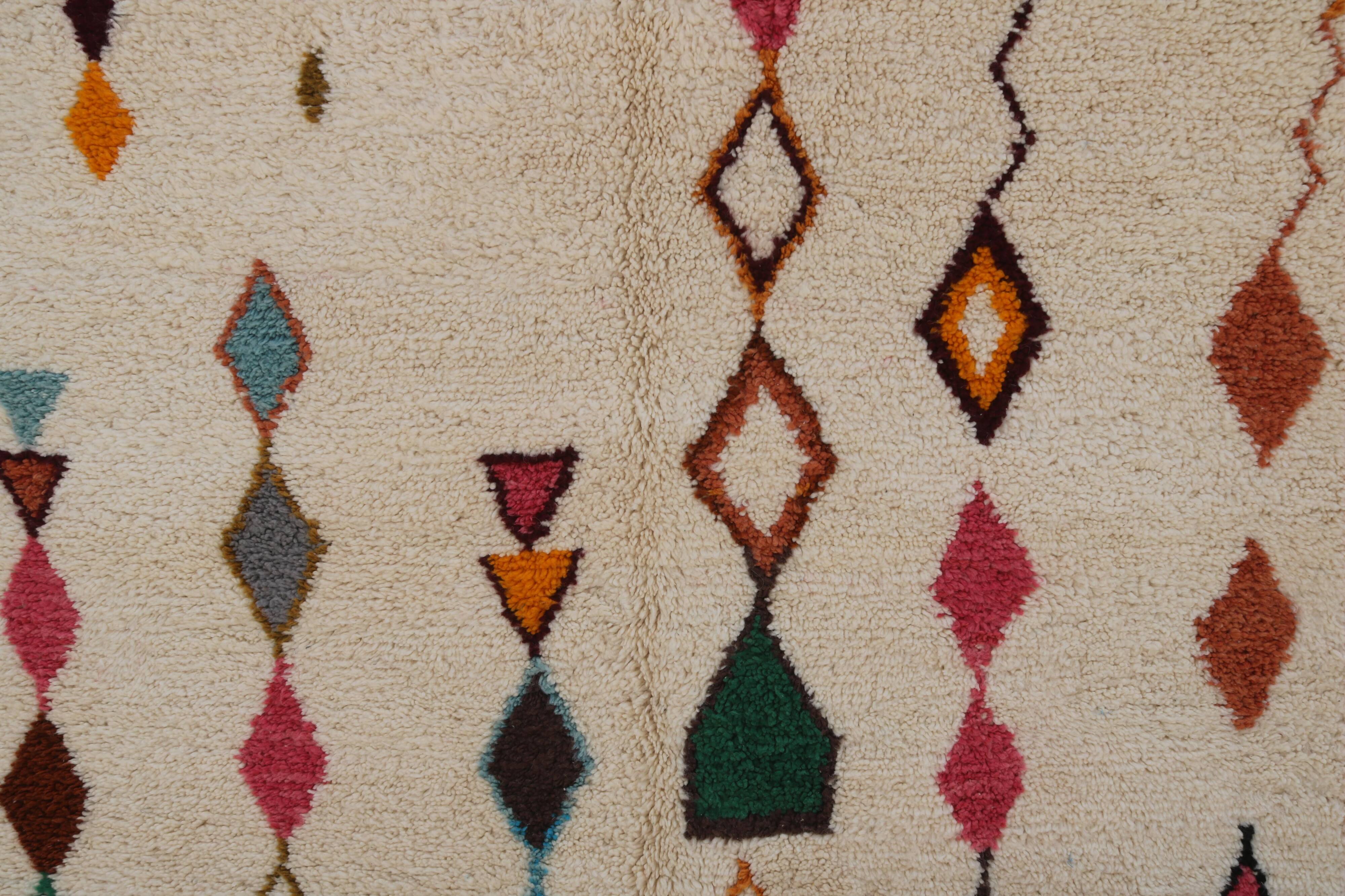 Large handmade colourful rug, 300 x 215 cm - G1075