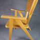 Vintage armchair child feet compass light wood