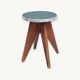 Tabouret bas vintage vers 1950
