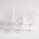 Set of 6 wine glasses - Burgundy - by Zéphir Busine for the Boussu Glassworks 1960s