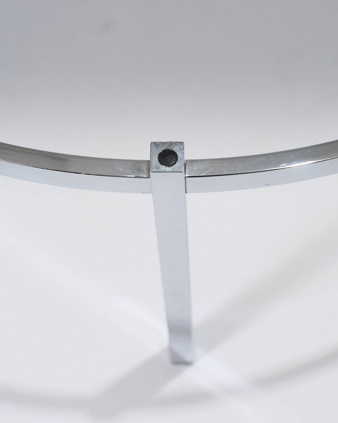 Round Onyx and Metal Coffee Table, 1960s