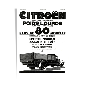 Vintage poster 30s Citroen