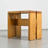 Solid pine stool Les Arcs