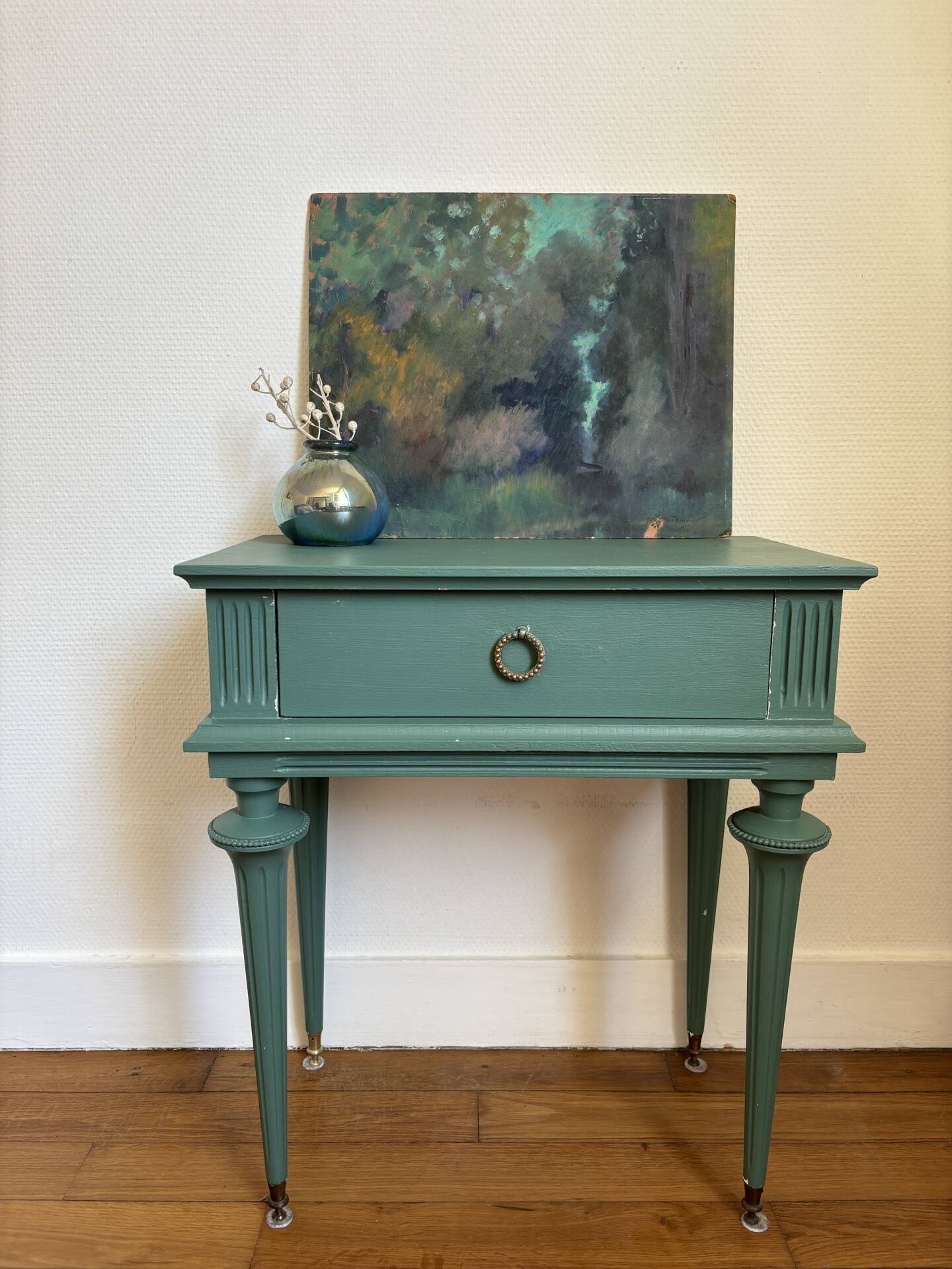 Lot of 2 Empire style bedside tables.