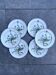 Set of 6 “Thymus” dessert plates BOCH Botanica
