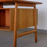 Model 75 teak desk by Omann Jun, 1960