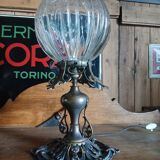 Bronze and glass lamp