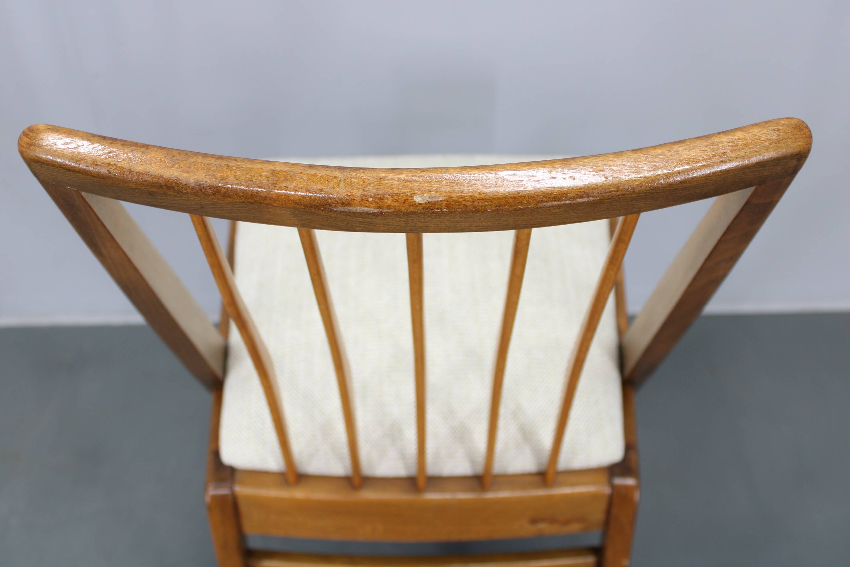 1970s Set of Four Beech Dining Chairs, West Germany