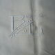 Old linen sheets embroidered with flowers