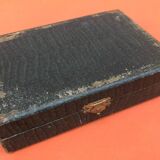 Art Deco Set of 6 forks and 6 large spoons, silver-plated metal, SNO REX