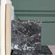 Minimalist black marble bookends