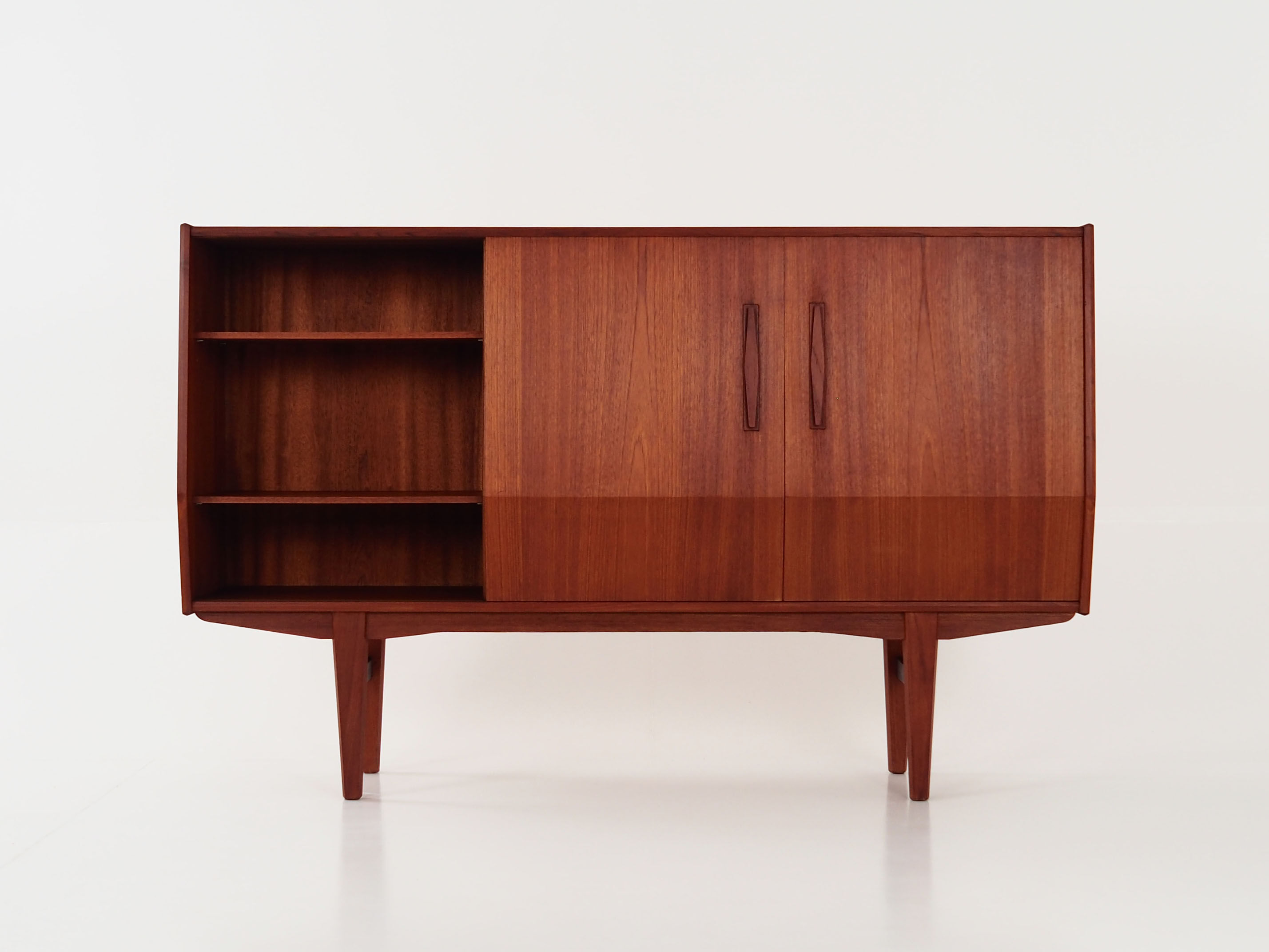 Teak highboard Danish design 1980s