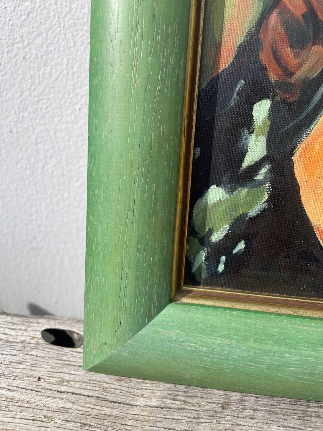 Portrait of a woman in oil