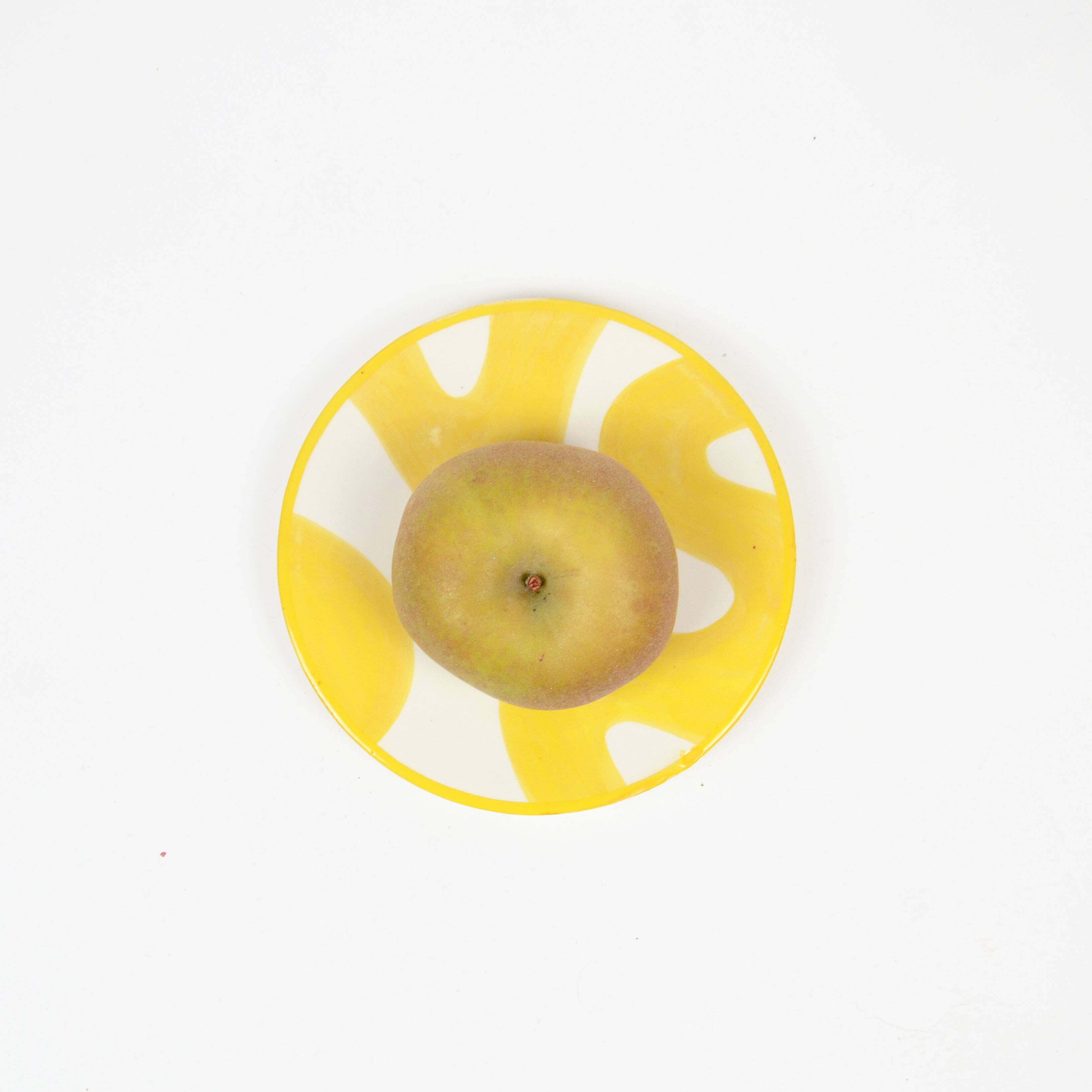 Small plate - yellow brush