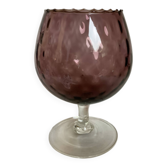 Purple glass vase, Empoli, Italy.