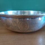 Christofle silver metal dish for maritime couriers