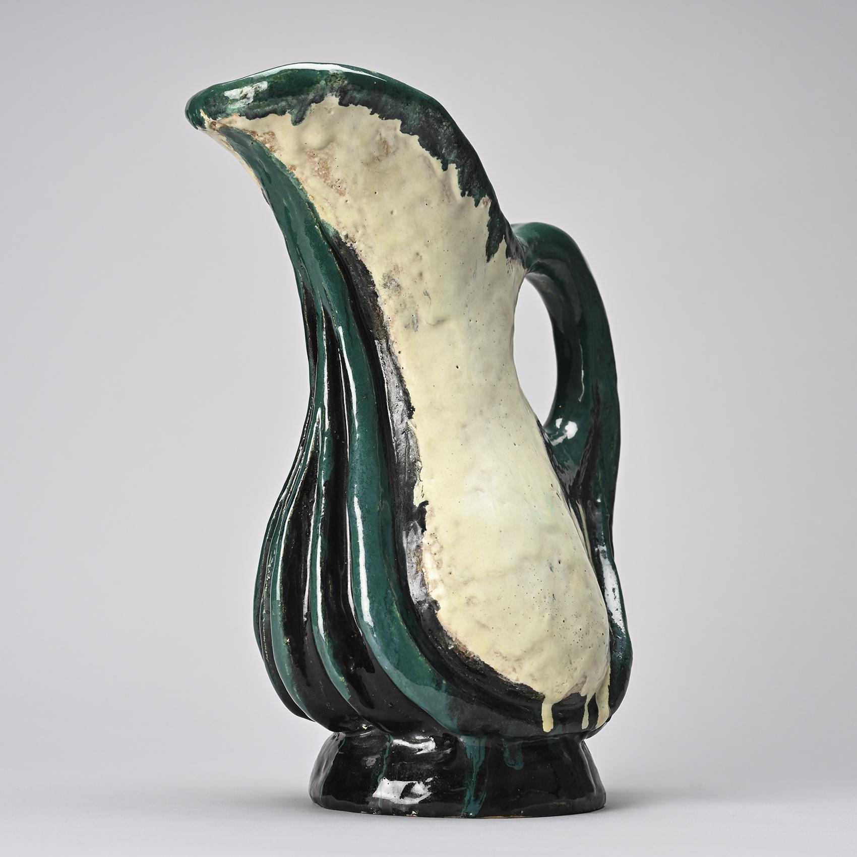Hand-made pitcher by Alice Colonieu, circa 1965