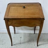 20th century slant-front desk in solid cherry wood