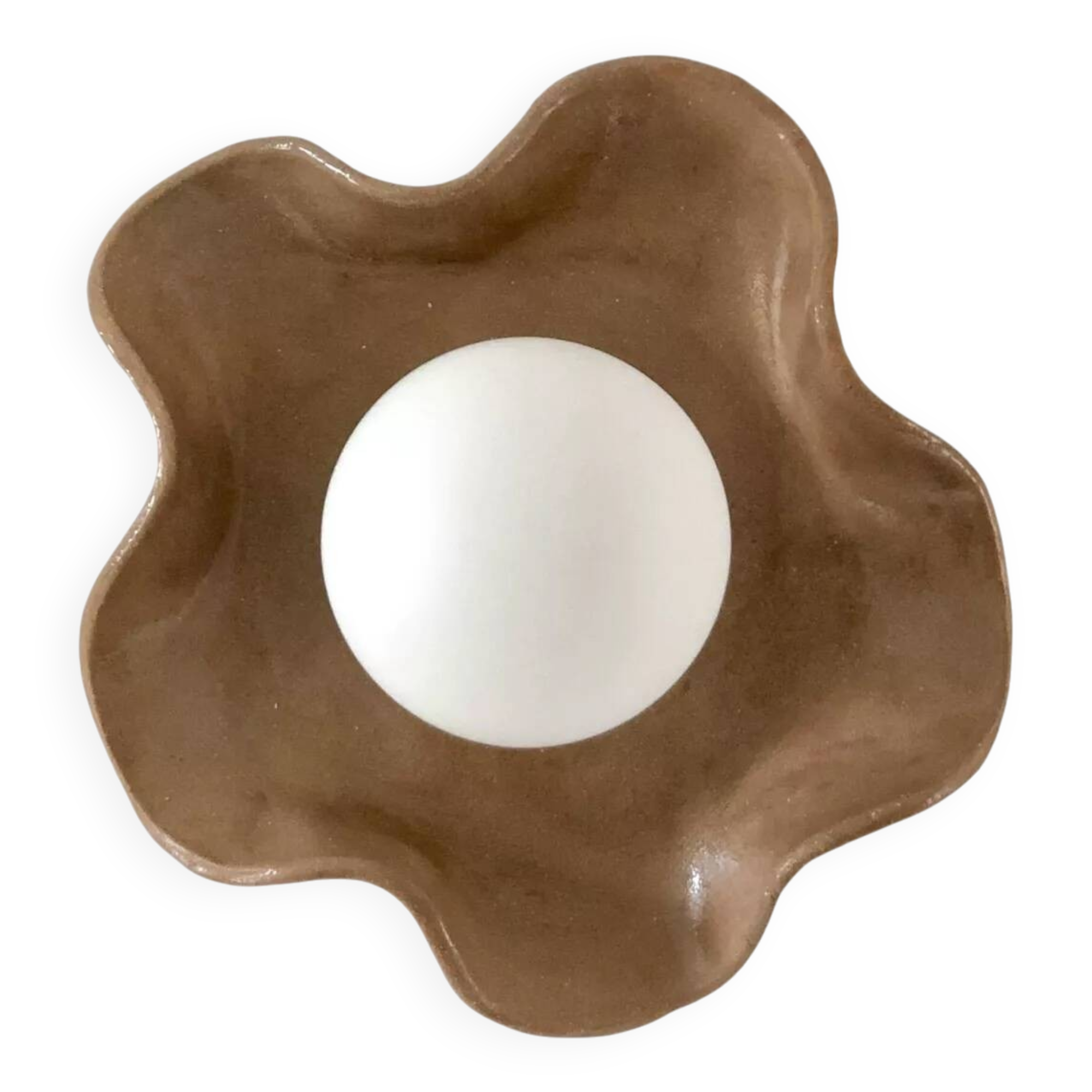 Jelly Ceramic Wall Light - Coconut Square - Chocolate