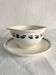 Longchamp ironstone gravy boat, Arlette model, 1950s