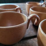 Glazed stoneware mug — Gras & Village, France, 1970s