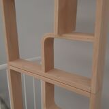 Curved plywood wall, bookcase, flowerbed, Volak by Holesov, 1960s Czechoslovakia