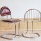 Duo of metal chairs attributed to Gastone RINALDI