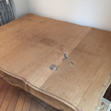 Bleached oak dining table