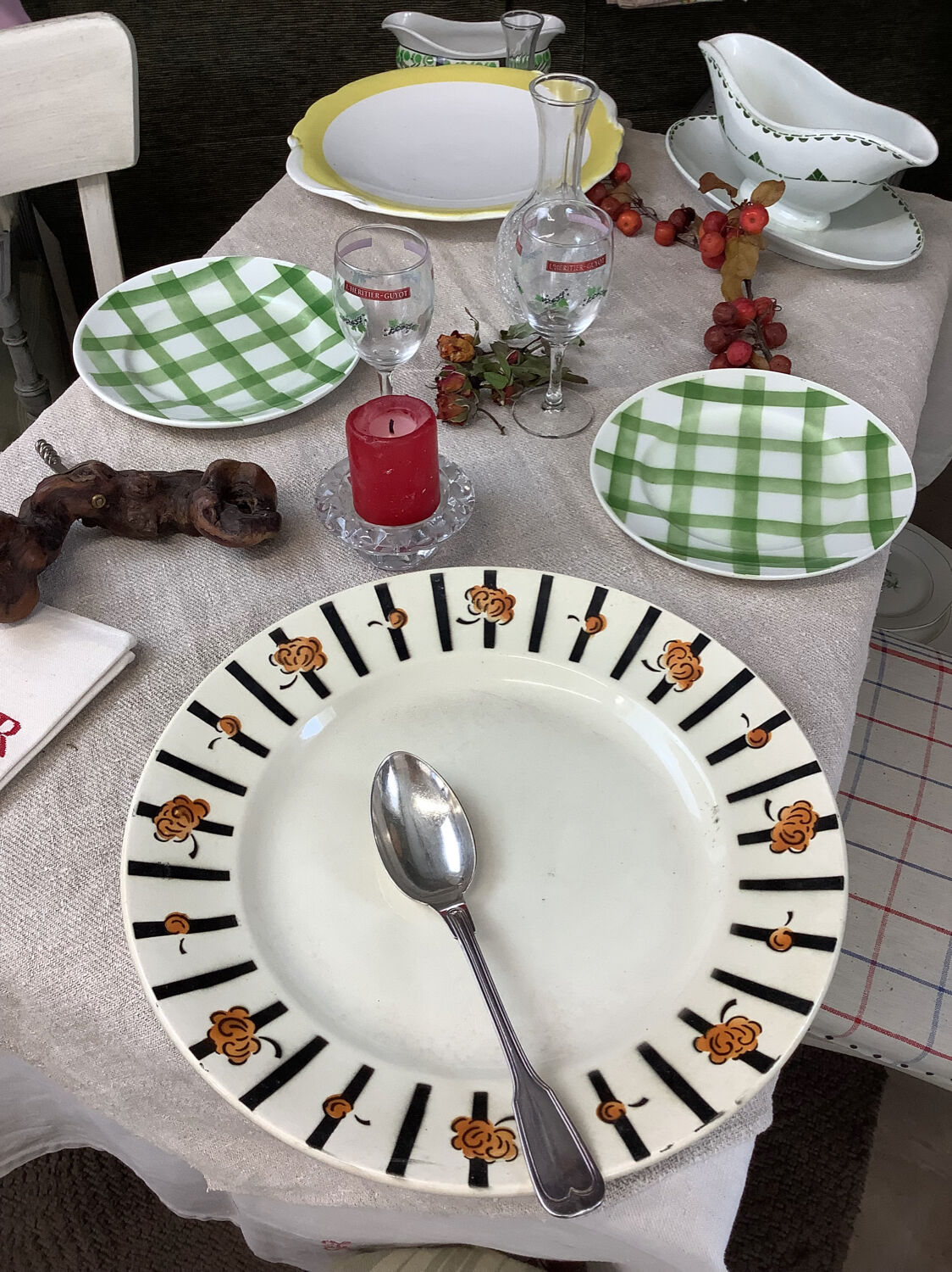 Vintage dish made in France Badonviller