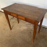 Solid oak desk with 1 drawer 90x48cm