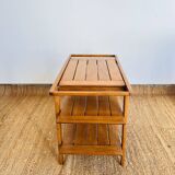 Scandinavian wooden serving trolley by René-Jean CAILLETTE