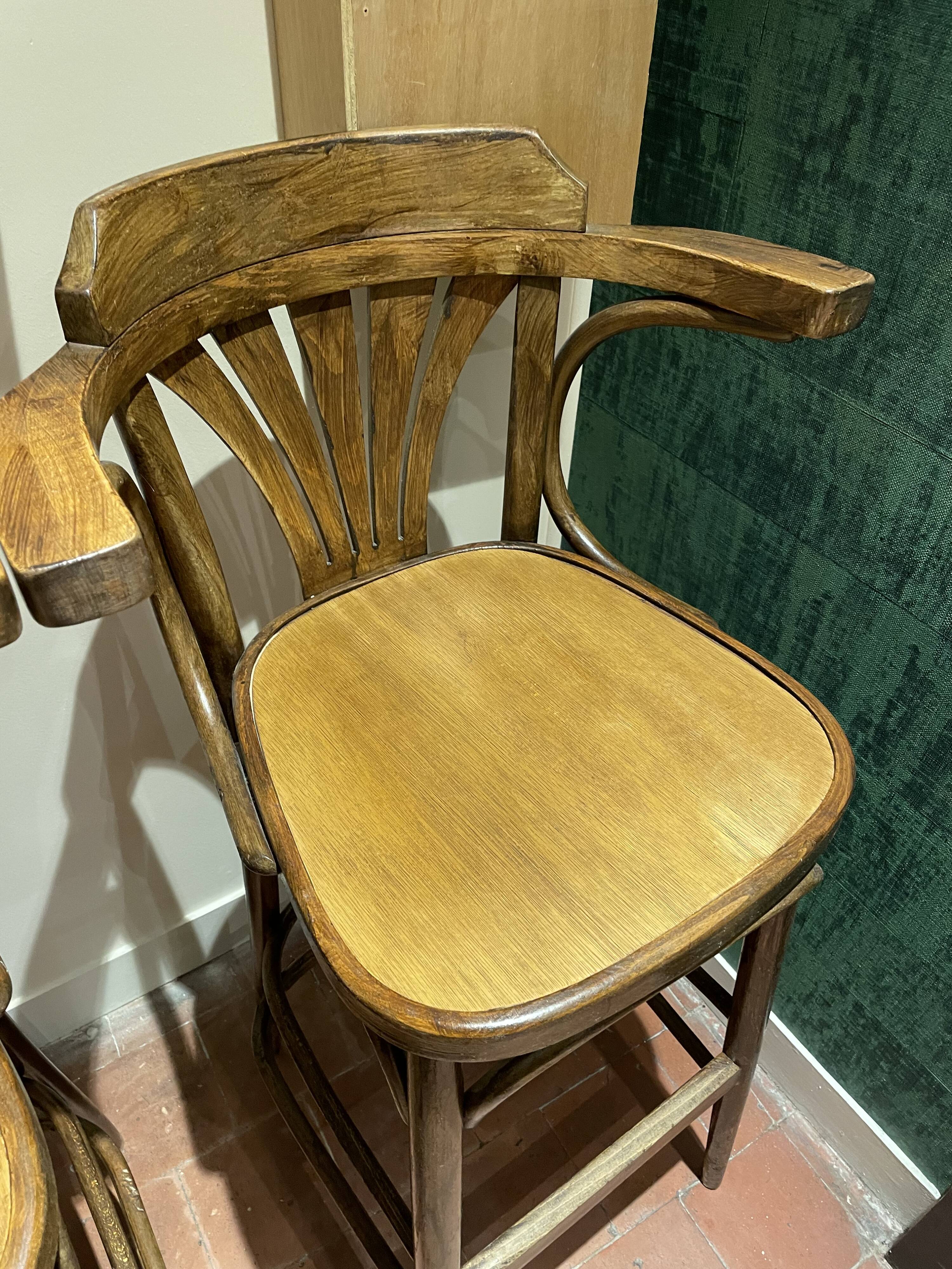 Pair of bistro bar chairs