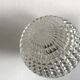 Applique murale double et globe en verre ciselé pointe de diamant, 1960