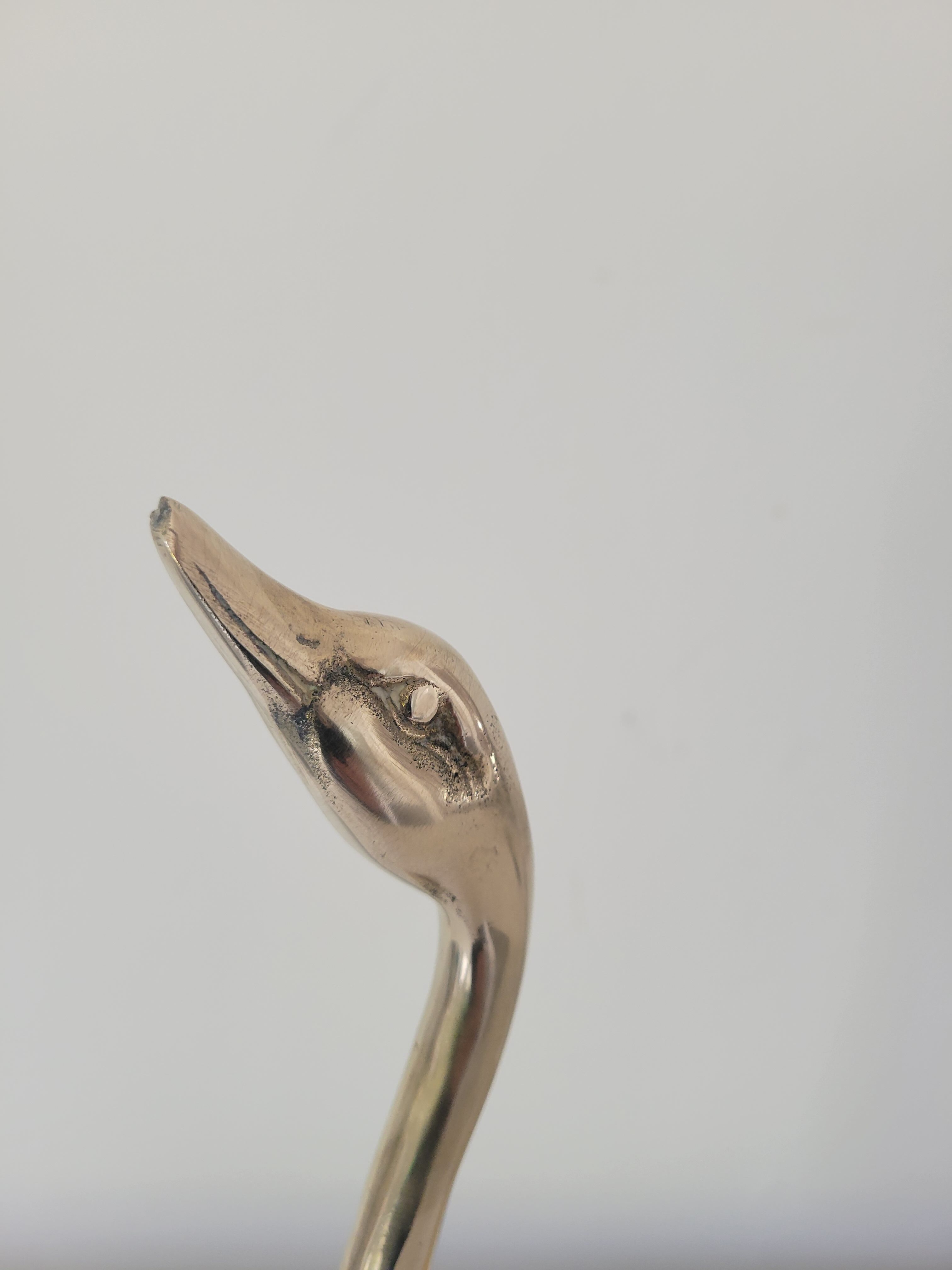 Brass swan