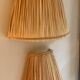 Pair of rush wall lamps