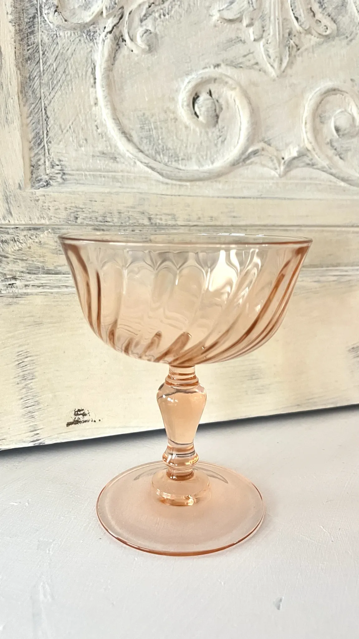 Champagne glasses – Vintage French Glass Set of 4