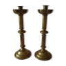 Pair of large candlesticks Church candleholder
