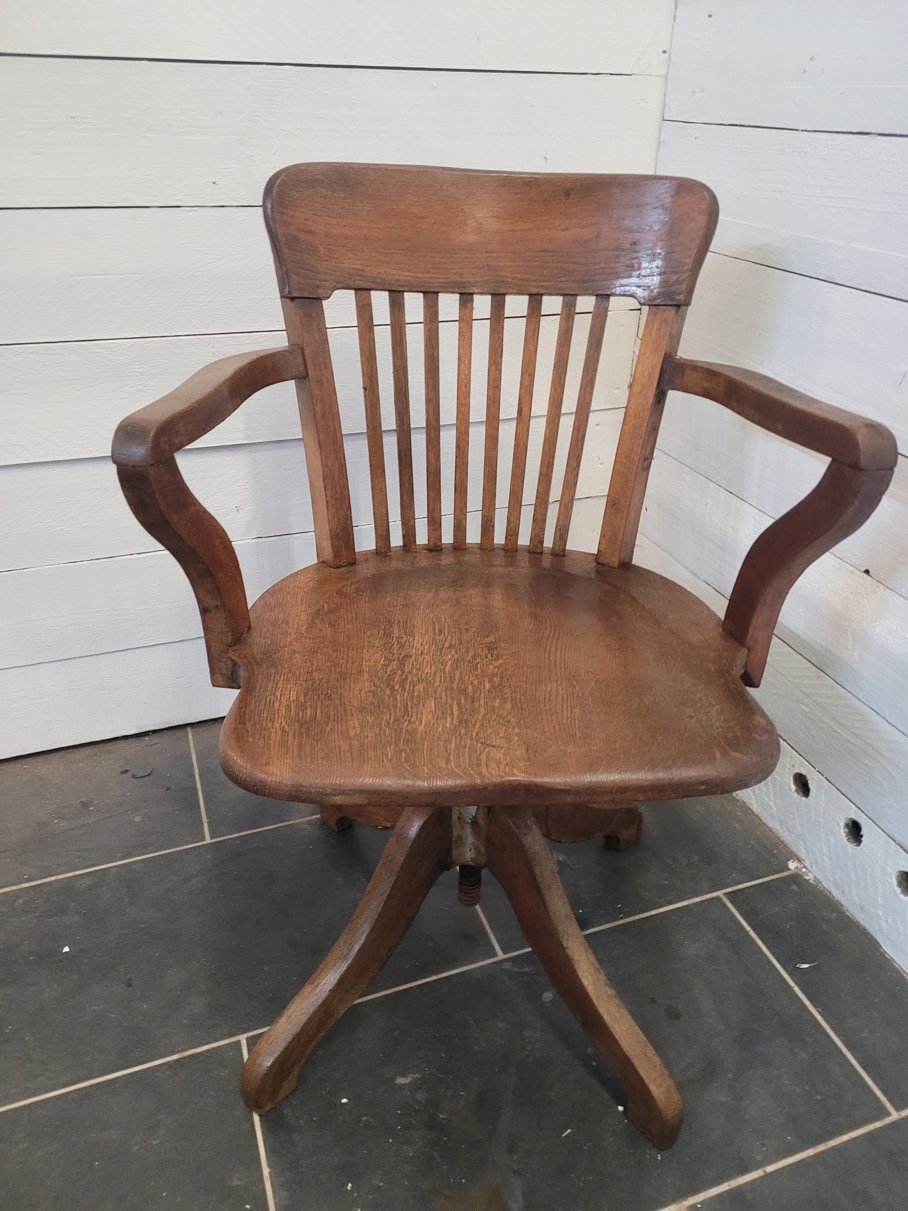 American desk chair in oak