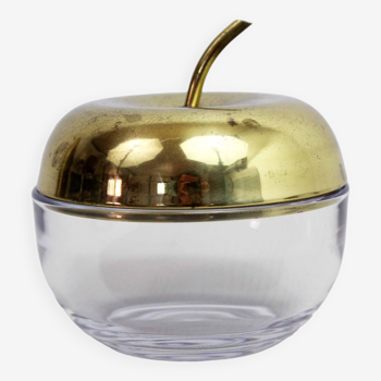 Glass and brass apple sweetener