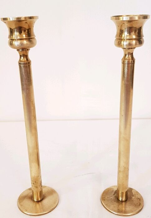 Brass candlesticks