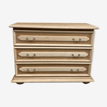 Chest of drawers raw wood